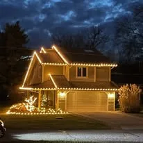 christmas light installation